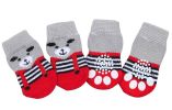 [I] 8 Pcs Lovely Knit Dog Socks Cat Socks Pet Knitted Socks Indoor Wear