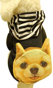 Warmth Pet Dog Clothes Winter Dress Fashion Pet Dog Clothing Black