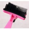 Pet Supplies Cats Dogs Grooming Dematting Tools Massage Combs Brushes-Pink