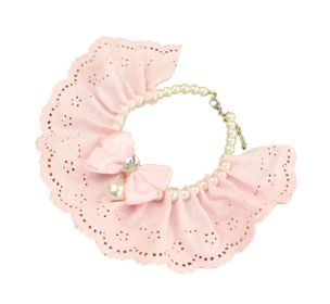 Pet Necklace Pet Cat And Dog Bell Bow Tie Accessories [Pearl Style-6]