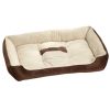 Fashion Pet Supplies Pet Bed for Small Cat Dog Rectangle Pet House Kennel Brown