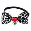 Adjustable Dog/Cat Collar Bow Ties With Bell Grooming Accessories Necklace, E