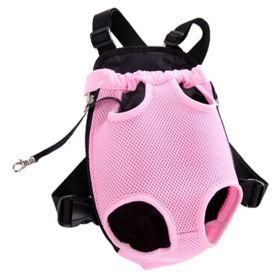 Outdoor Dog Carrier Pet Carriers Backpack Pet Bag Cat Travel Bag, Pink