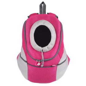 Outdoor Dog Carrier Pet Carriers Pet Bag Backpack Cat Bag Travel, Rose Red