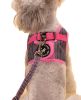 Vest Leashes - Dog Harness Leash--??L Size: Bust 46cm??Pink Bars 1