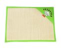 Natual Soft Pet Dog Bed Mat Double Sided Dual-use Straw Mat GREEN, 53*38cm