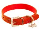 Rhinestone Pet Collars - Dog Leashes - Pet Supplies -- Red Marbling