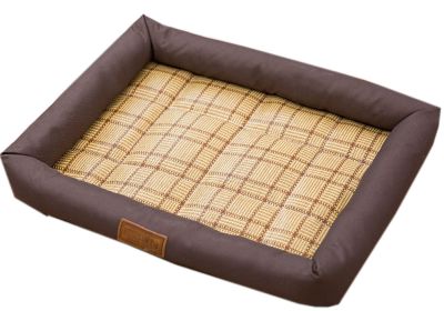 Fluffy Paws Pet Bed Crate Pad Premium Summer Bedding For  Dogs & Cats Brown