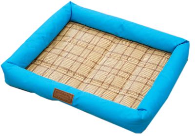 Fluffy Paws Pet Bed Crate Pad Premium Summer Bedding For  Dogs & Cats Dark blue