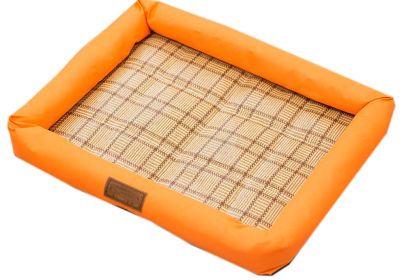 Fluffy Paws Pet Bed Crate Pad Premium Summer Bedding For  Dogs & Cats Orange