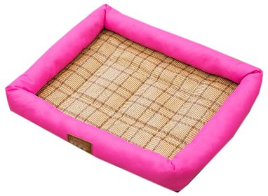 Fluffy Paws Pet Bed Crate Pad Premium Summer Bedding For  Dogs & Cats dark pink