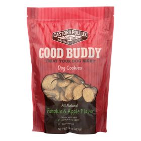 Castor and Pollux Dog Cookies - Pumpkin and Apple - Case of 8 - 16 oz.